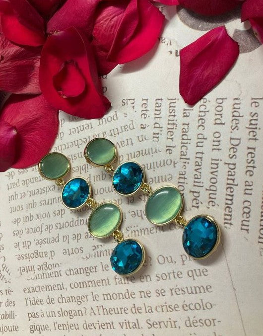 Blue Monalisa Stone Dangler